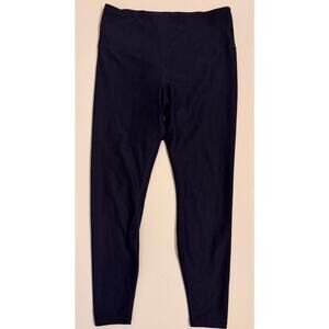 Savage X Fenty Sport 7/8 Ankle Leggings Navy Blue Sz L Women's